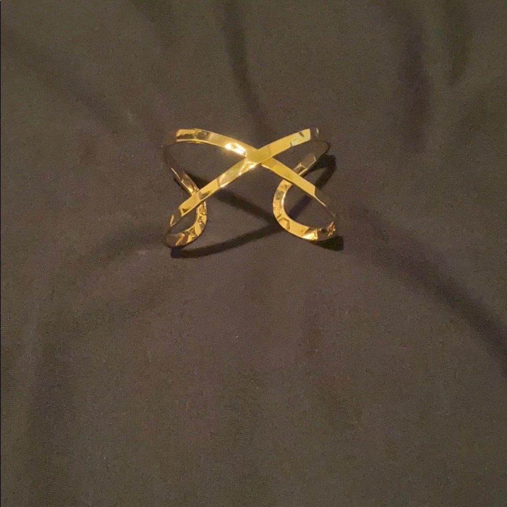 Gold cuff bracelet